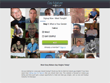 Tablet Screenshot of gaymaturehookup.com